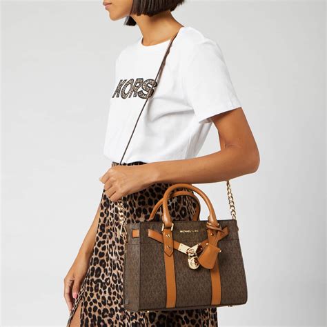 michael kors hamilton leather satchel|michael kors nouveau hamilton bag.